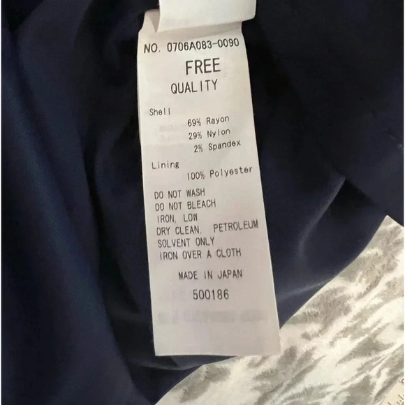 Moussy Short tunic dress quarter sleeve round neck made in Japan - Picture 7 of 8